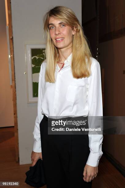 Lavinia Borromeo Elkann attends the press preview of the ''The Museum Of Everything'' at the Pinacoteca Giovanni e Marella Agnelli on March 31, 2010...
