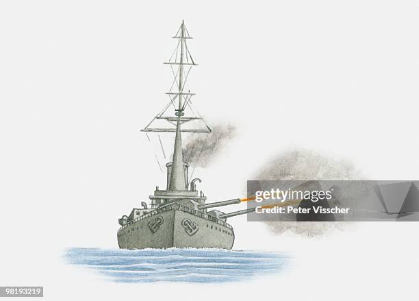 british battle cruiser, 1914 - 1914 2010 stock illustrations