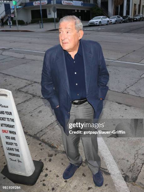Bob Arum is seen on June 22, 2018 in Los Angeles, California.