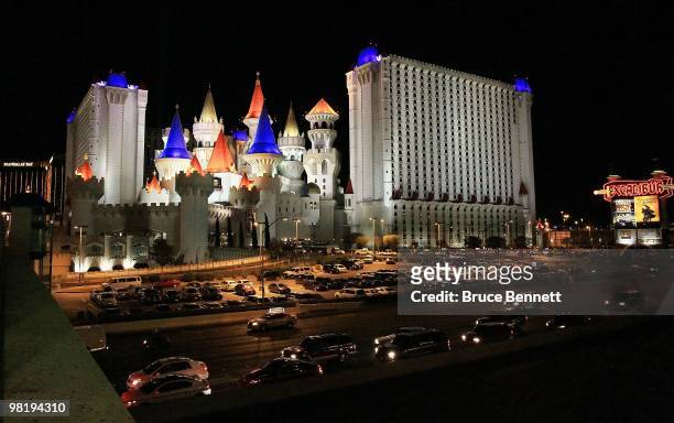 General view of the Excalibur Hotel & Casino on March 24, 2010 in Las Vegas, Nevada.