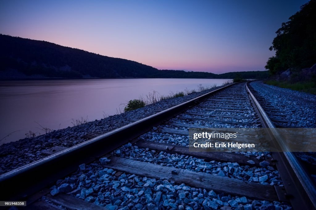 Twilight on the Tracks, Wisconsin, 2014