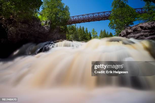 fifth falls i, gooseberry falls state park, minnesota, 2014 - wallis and futuna islands stock pictures, royalty-free photos & images