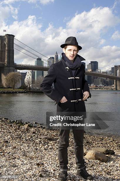 Actor Jamie Bell poses at a portrait session for Times of London on January 3, 2009 in New York City.