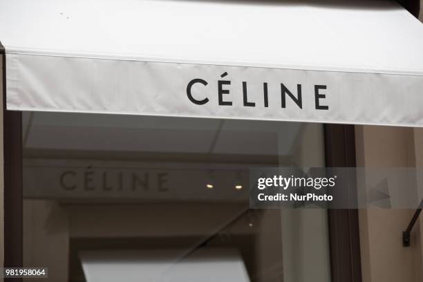 The shop of the luxury brand Céline is seen in Munich.