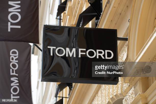 The shop of the luxury brand Tom Ford is seen in Munich.