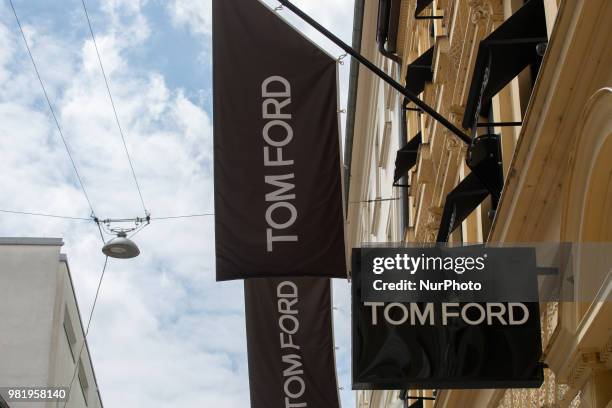 The shop of the luxury brand Tom Ford is seen in Munich.