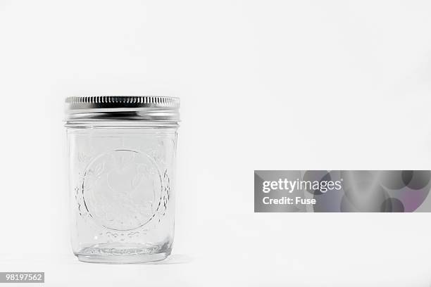 empty canning jar - mason jar stock pictures, royalty-free photos & images