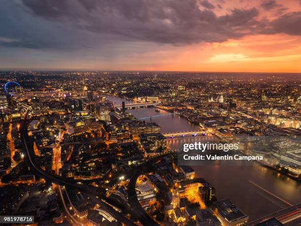 london's lights - campana stock pictures, royalty-free photos & images