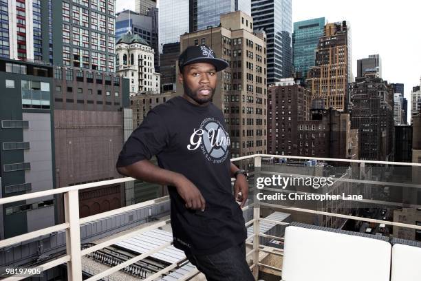 Rapper 50 Cent poses at a portrait session for Focus Germany in New York, NY on September 22, 2009. .