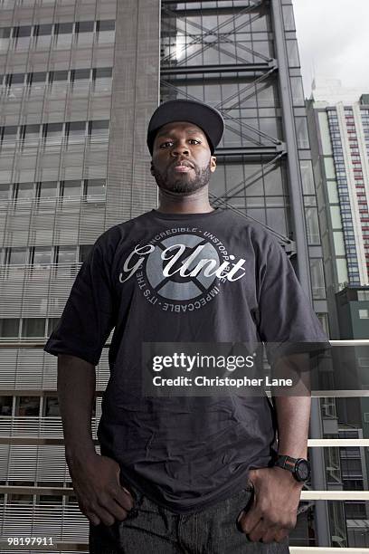 Rapper 50 Cent poses at a portrait session for Focus Germany in New York, NY on September 22, 2009. .