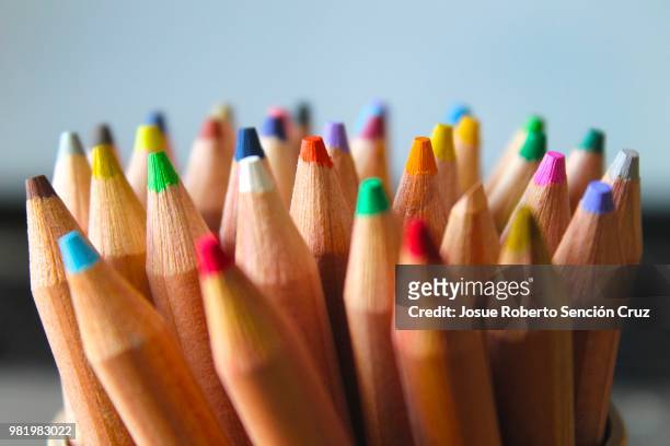 colors - colored pencil stock pictures, royalty-free photos & images