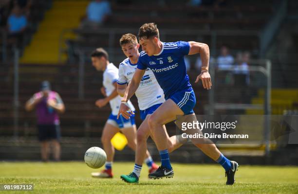 Waterford , Ireland - 23 June 2018; Niall Kearns of Monaghan in action against Conor Murray of Waterford during the GAA Football All-Ireland Senior...