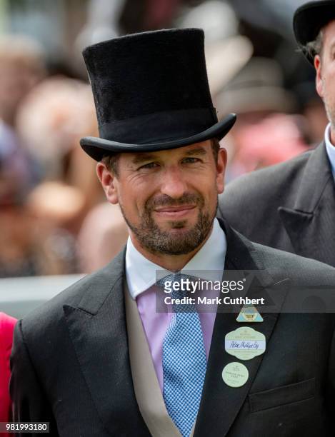 Peter Phillips attends Royal Ascot Day 5 at Ascot Racecourse on June 23, 2018 in Ascot, United Kingdom.