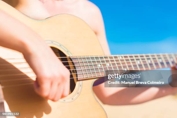 acoustic guitar - western european culture stock pictures, royalty-free photos & images