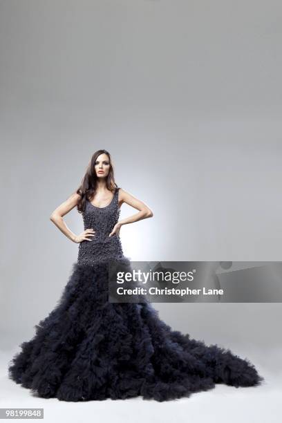 Designer Georgina Chapman poses for The Times LUXX on August 13, 2009 in New York City.