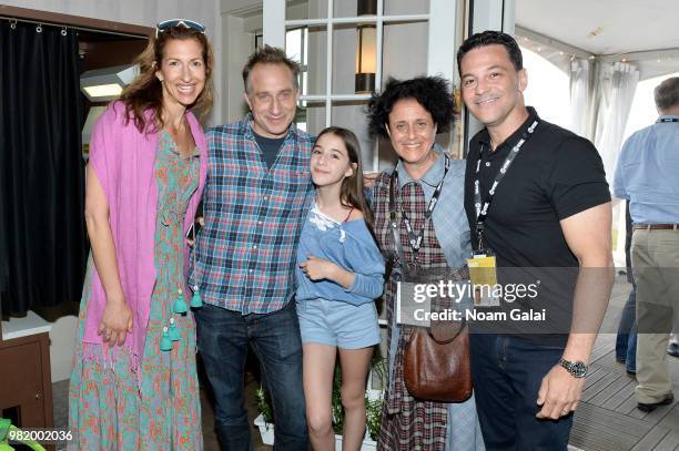 Alysia Reiner, Jesse Peretz, Risa Mickenberg and David Alan Basche attend the All-Star Comedy Roundtable, The Improv Takeover during the 2018...