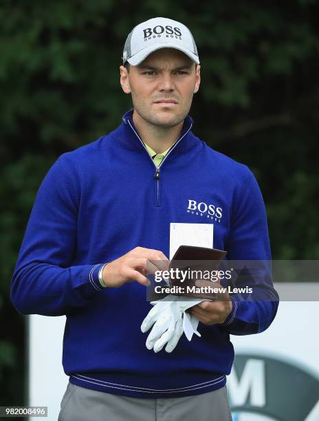 Martin Kaymer of Germany looks on during day three of the BMW International Open at Golf Club Gut Larchenhof on June 23, 2018 in Cologne, Germany.