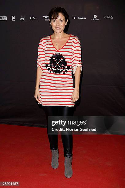 Actress Carolina Vera Squella attends the premiere of 'Waffenstillstand' at cinema Kulturbrauerei on April 1, 2010 in Berlin, Germany.