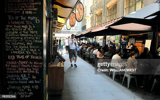 People walk through laneways in inner-city Melbourne which is home to many vibrant bars, cafes, restaurants, boutiques, sushi bars and shops, as well...