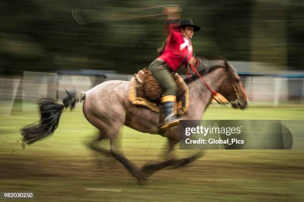 rodeo - brazil (rodeo crioulo) - gaucho festival stock pictures, royalty-free photos & images