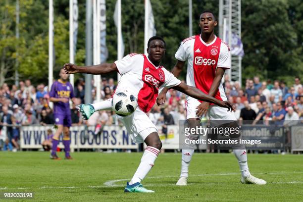 Hassane Bande of Ajax during the Club Friendly match between VVSB v Ajax at the Sportpark De Boekhorst on June 23, 2018 in Noordwijkerhout Netherlands