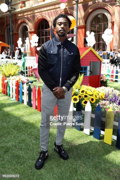 Tyrod Taylor attends the Thom Browne Menswear Spring/Summer 2019 show as part of Paris Fashion Week on June 23, 2018 in Paris, France.