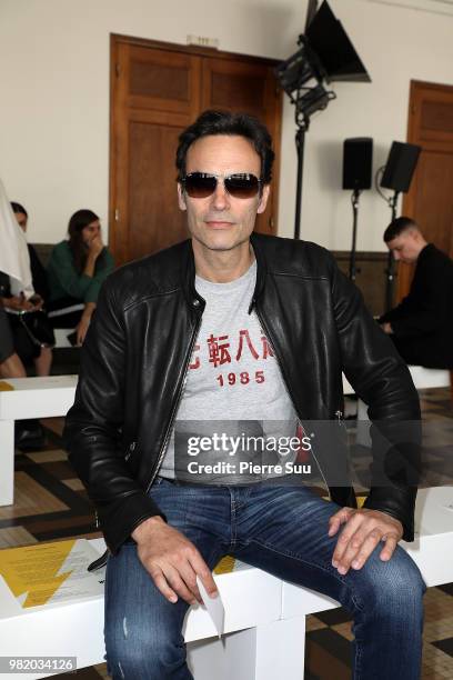 Anthony Delon attends the Wooyoungmi Menswear Spring/Summer 2019 show as part of Paris Fashion Week on June 23, 2018 in Paris, France.