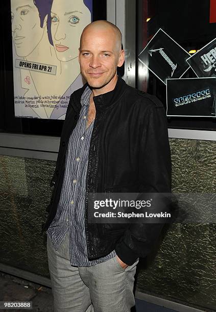 Actor Peter Sarsgaard attends the premiere of "Breaking Upwards" at the IFC Center on April 1, 2010 in New York City.