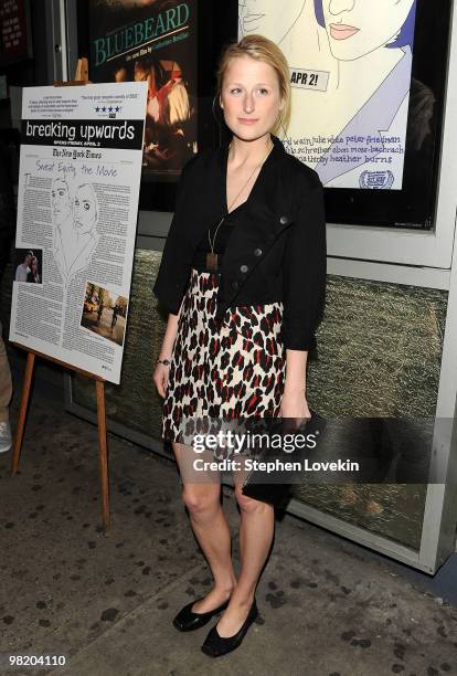 Actress Mamie Gummer attends the premiere of "Breaking Upwards" at the IFC Center on April 1, 2010 in New York City.