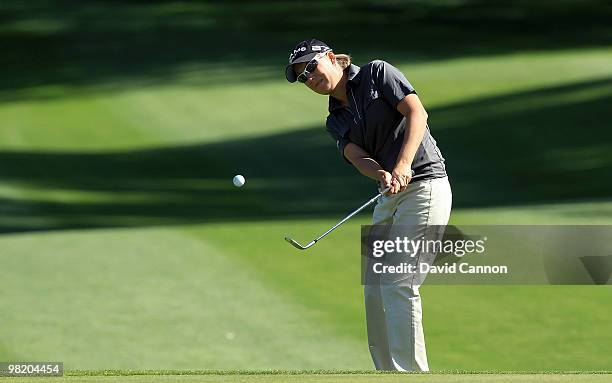 Lindsey Wright of Australia on the 7th hole during the first round of the 2010 Kraft Nabisco Championship, on the Dinah Shore Course at The Mission...