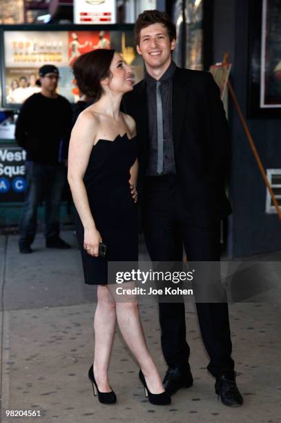 Actors Zoe Lister-Jones and Daryl Wein attend the premiere of "Breaking Upwards" at the IFC Center on April 1, 2010 in New York City.