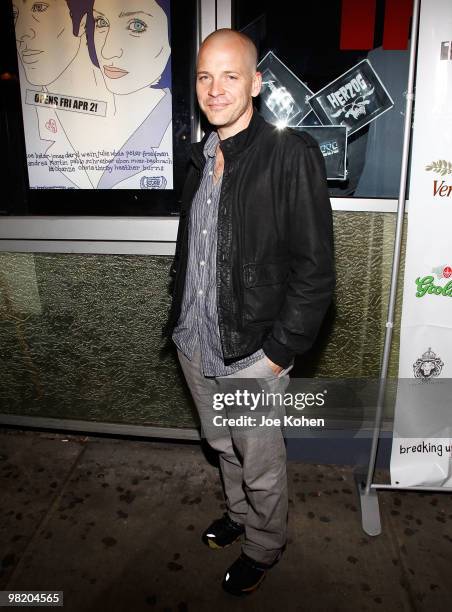 Actor Peter Sarsgaard attends the premiere of "Breaking Upwards" at the IFC Center on April 1, 2010 in New York City.