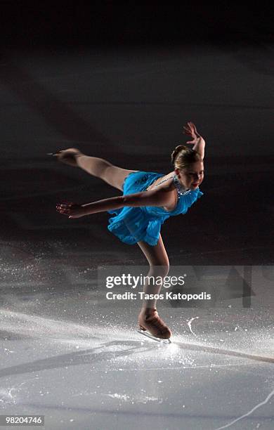 Olympian Rachael Flatt performs at "Ice Dreams" at the Edge Ice Arena on April 1, 2010 in Bensenville, Illinois.