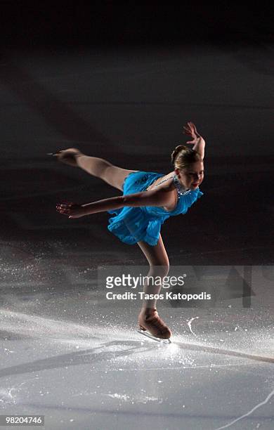 Olympian Rachael Flatt performs at "Ice Dreams" at the Edge Ice Arena on April 1, 2010 in Bensenville, Illinois.
