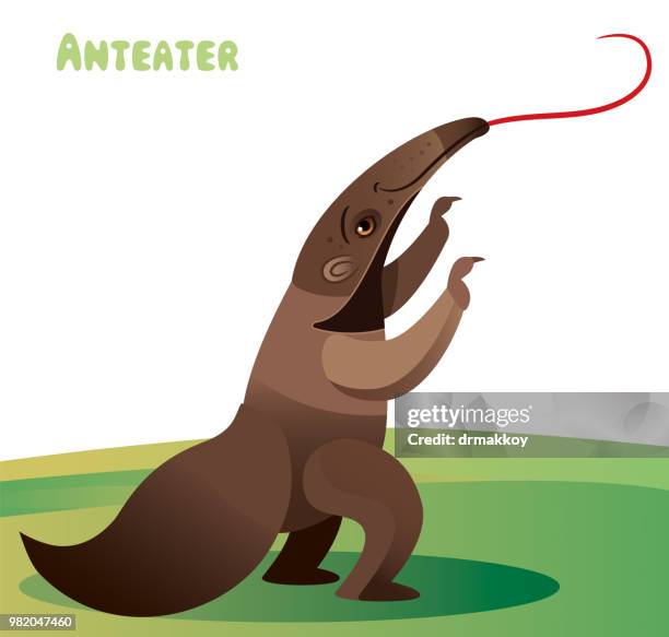 食蟻獸 - anteater tongue 幅插畫檔、美工圖案、卡通及圖標