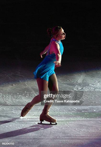 Olympian Rachael Flatt performs at "Ice Dreams" at the Edge Ice Arena on April 1, 2010 in Bensenville, Illinois.