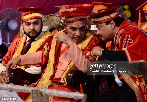 Union Minister Satyapal Singh during a convocation of Bharati Vidyapeeth Deemed University, on June 22, 2018 in Pune, India.