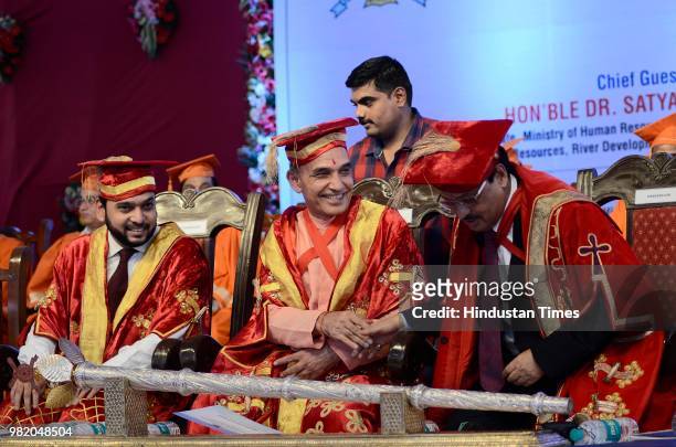 Union Minister Satyapal Singh during a convocation of Bharati Vidyapeeth Deemed University, on June 22, 2018 in Pune, India.