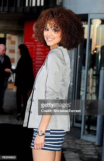Nathalie Emmanuel attends the launch party of The Closet Liverpool at Circo on April 1, 2010 in Liverpool, England.
