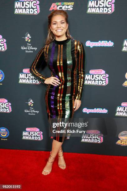 Abby Anderson attends the 2018 Radio Disney Music Awards at Loews Hollywood Hotel on June 22, 2018 in Hollywood, California.