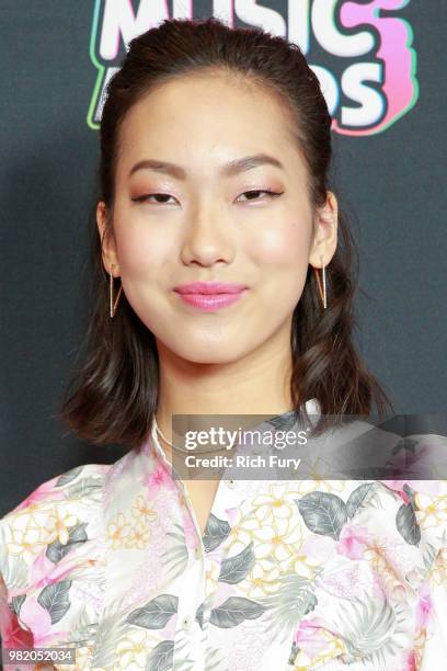 Madison Hu attends the 2018 Radio Disney Music Awards at Loews Hollywood Hotel on June 22, 2018 in Hollywood, California.