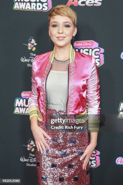 Cozi Zuehlsdorff attends the 2018 Radio Disney Music Awards at Loews Hollywood Hotel on June 22, 2018 in Hollywood, California.