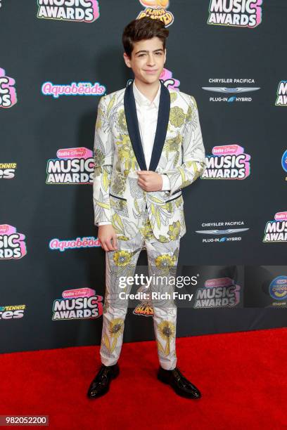 Joshua Rush attends the 2018 Radio Disney Music Awards at Loews Hollywood Hotel on June 22, 2018 in Hollywood, California.