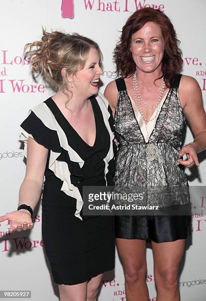 Actresses Melissa Joan Hart and Elisa Donovan attend the "Love, Loss, and What I Wore" new cast member celebration at Pio Pio 8 on April 1, 2010 in...