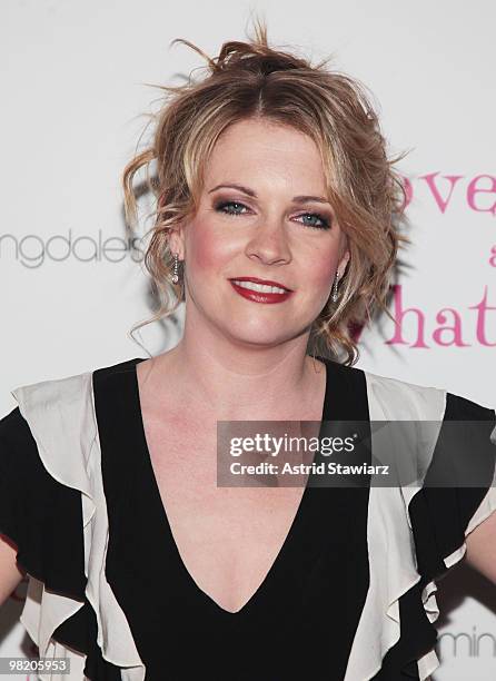 Actress Melissa Joan Hart attends the "Love, Loss, and What I Wore" new cast member celebration at Pio Pio 8 on April 1, 2010 in New York City.