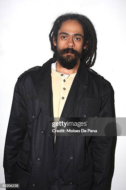 Damian Marley attends the Music Meeting Listening Session at Digiwaxx Media on April 1, 2010 in New York City.