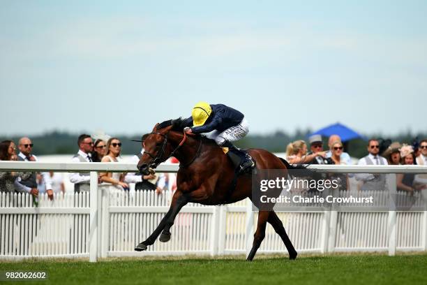 Ryan Moore rides Crystal Ocean to win The Hardwicke Stakes on day 5 of Royal Ascot at Ascot Racecourse on June 23, 2018 in Ascot, England.