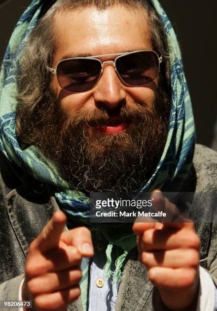 Matisyahu poses for a portrait prior to performing on stage during Day 2 of Bluesfest 2010 at Tyagarah Tea Tree Farm on April 2, 2010 in Byron Bay,...