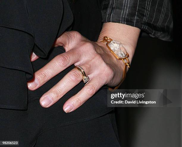 Actress Nia Vardalos attends the National Lab Day Kick-Off Dinner at the Luxe Hotel on April 1, 2010 in Los Angeles, California.