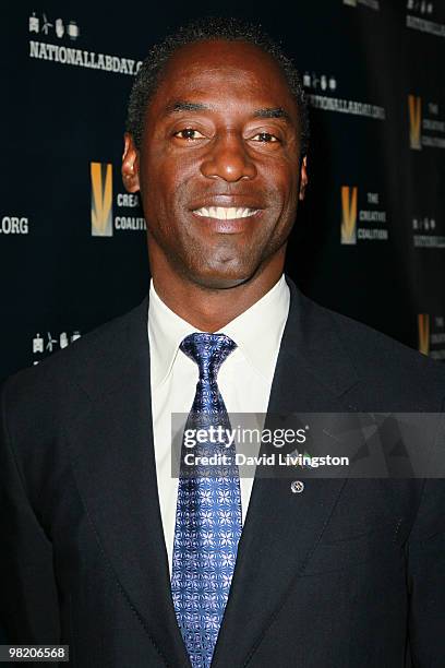 Actor Isaiah Washington attends the National Lab Day Kick-Off Dinner at the Luxe Hotel on April 1, 2010 in Los Angeles, California.